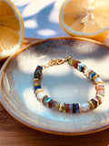 Bracelet perles naturelles et plaqué or Bahlïa Bijoux