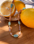 Collier plaqué or et perles naturelles Bahlïa bijoux